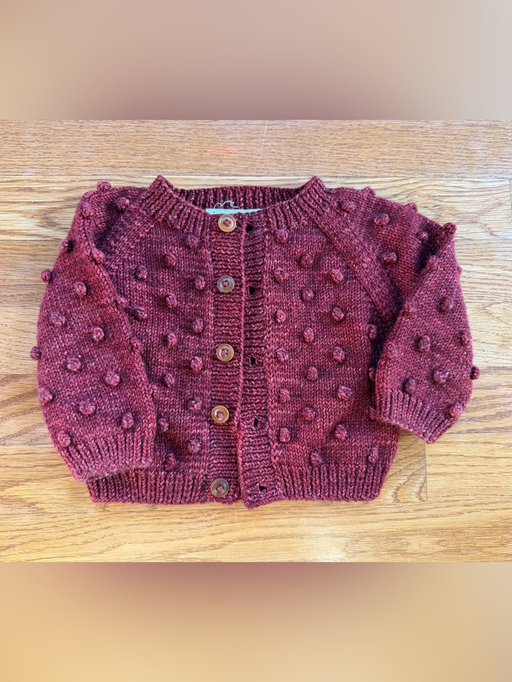 Misha and puff brick cardigan 6/12m